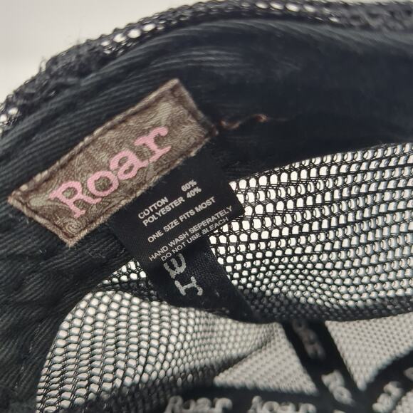 Roar Synasty Snapback Trucker Hat Multi One Size Adjustable Distressed Mesh Back - Picture 9 of 9